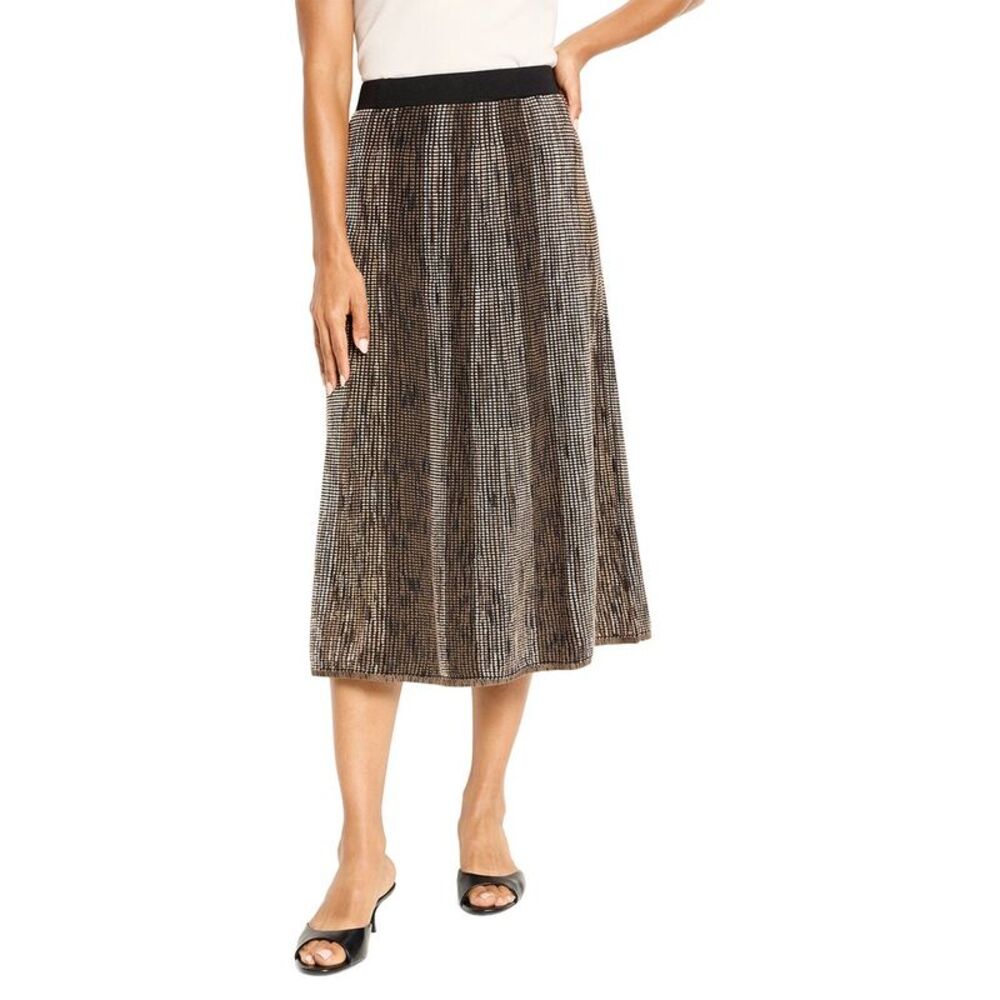 Nic+Zoe Womens Ombre Pixel Knit Skirt